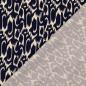 Preview: Viskose-Satin in blau-naturweiß gemustert